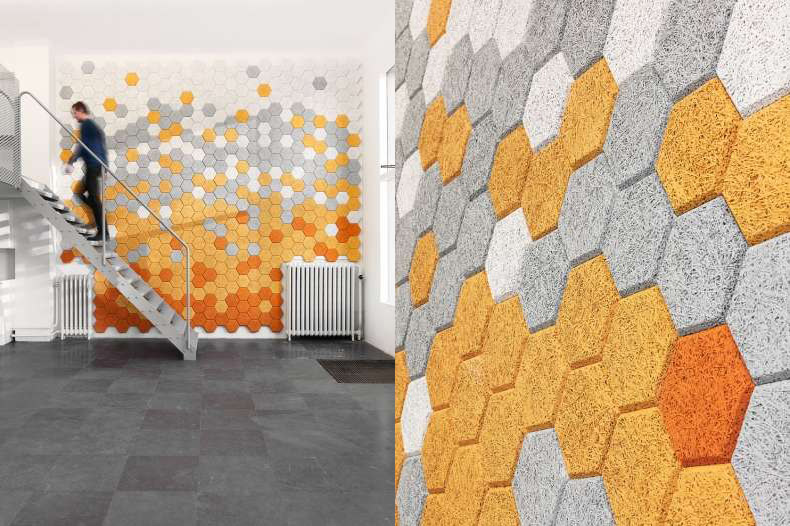 Acoustic Wall Tiles And Concrete Floor Tiles In