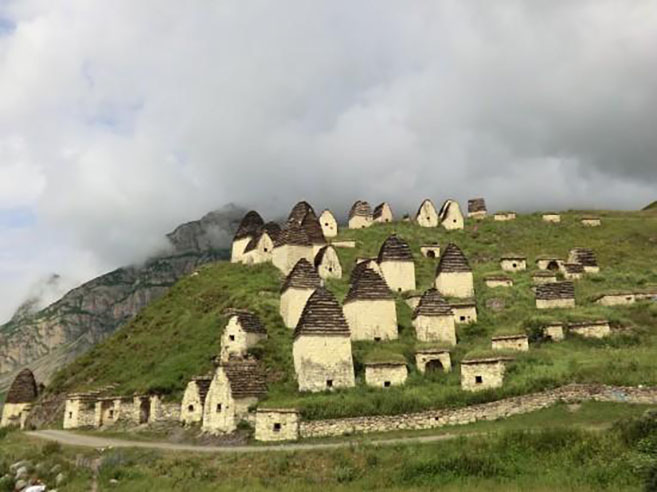 Russia's City of the Dead cemetery in Dargavs North Ossetia