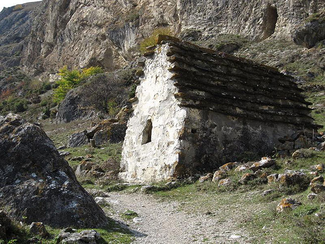 Russia's City of the Dead cemetery in Dargavs North Ossetia