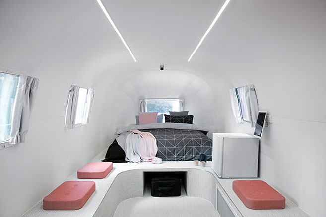 The Notel Airstream Hotel in Melbourne Australia