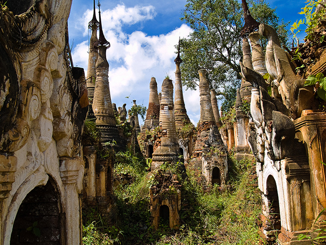 Myanmar's Abandoned Pagoda Forest Of Nyaung Ohak and Shwe Inn Thein