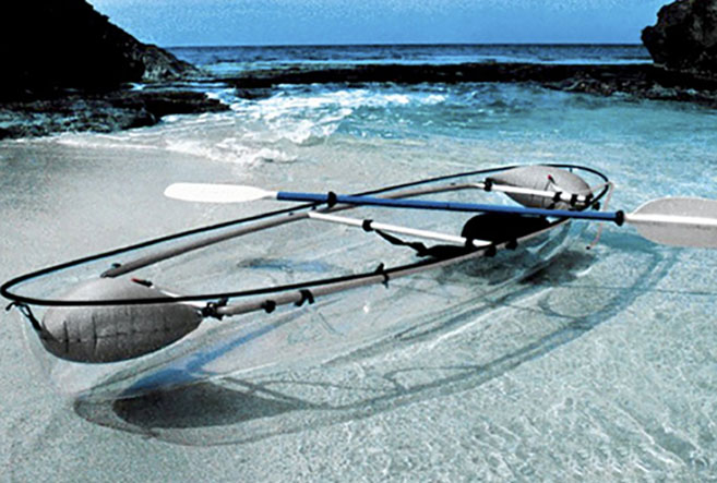 Transparent Canoe Kayak Glass Bottom