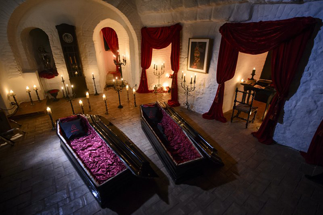 Stay in Dracula's Castle Halloween Night courtesy of Airbnb