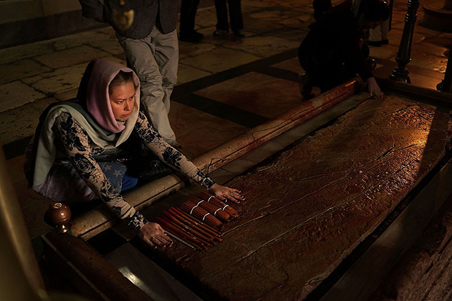 Inside the Cave Tomb of Jesus Christ