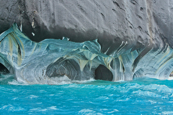 The Blue Marble Caves of Chile's General Carrera Lake