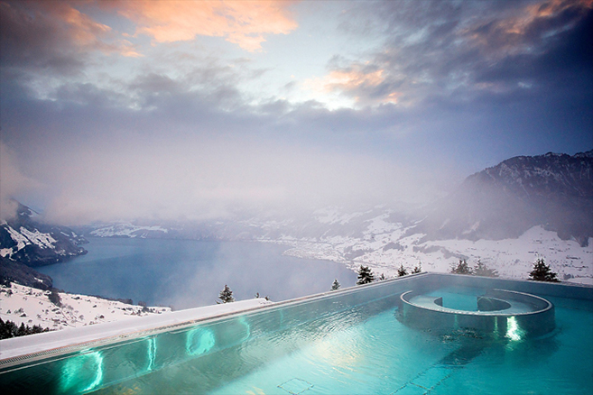 The Stairway to Heaven Spa at Villa Honegg in Switzerland