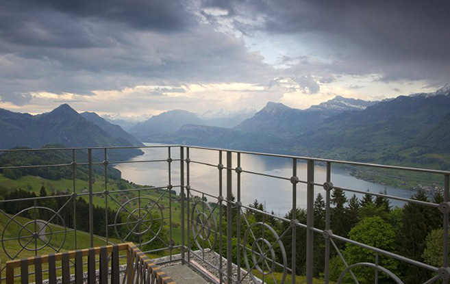 The Stairway to Heaven Spa at Villa Honegg in Switzerland