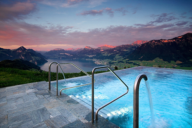 The Stairway to Heaven Spa at Villa Honegg in Switzerland