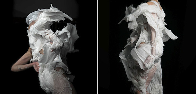 The WOW Files: Watch As Molten Wax Transforms Into Ghostly Silk Dresses ...