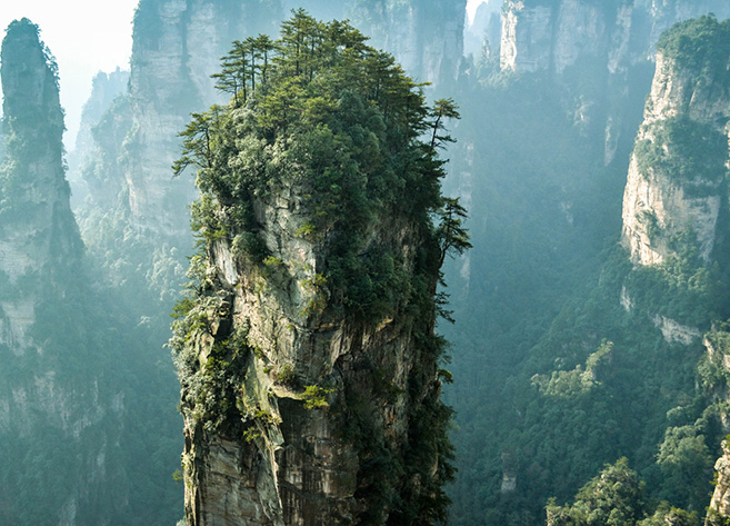 China's Avatar Mountains In Zhangjiajie National Forest Park