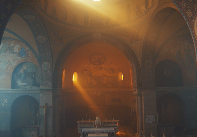 Big Fly's Drone Footage Inside Neo-Byzantine Cathedral