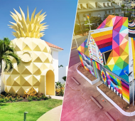 Nickelodeon's Pineapple Villa in Punta Cana and Okuda San Miguel's Universal Chapel