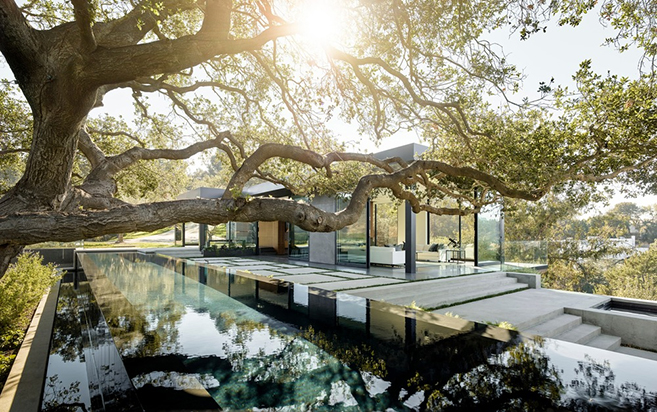 Walker Workshop's Magnificent Oak Pass House in Beverly Hills
